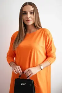 Halenka oversize oranžová