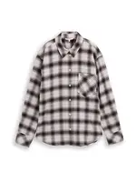 TOM TAILOR DENIM Blúzka  hnedá / biela