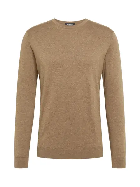 SELECTED Sveter 'SLHBerg'  tmavobéžová