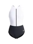 ARENA Športové jednodielne plavky 'Silvia'  čierna / biela