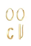 ELLI Náušnice  zlatá