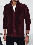 Sweter męski rozpinany bordowy Dstreet