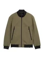 TOM TAILOR DENIM Prechodná bunda  tmavozelená / čierna