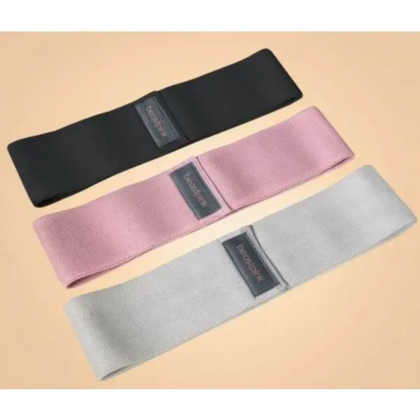 GymBeam BOOTY BAND Set odporových gúm, sivá, veľkosť