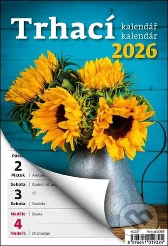 Týdenní trhací kalendář / kalendár 2026 A5 - nástěnný kalendář