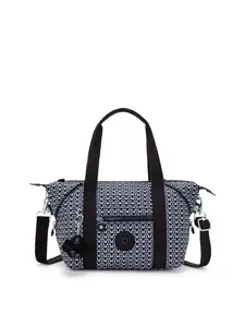 KIPLING Kabelka na rameno 'ART MINI'  čierna / biela