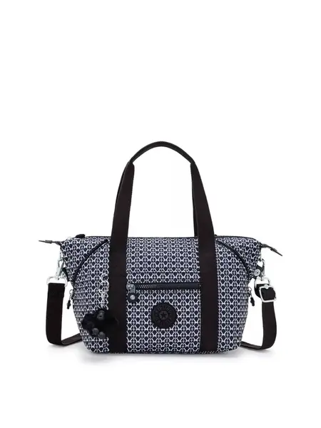 KIPLING Kabelka na rameno 'ART MINI'  čierna / biela