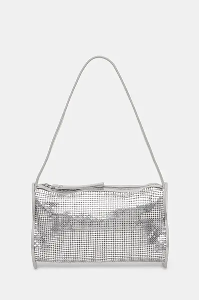 Kabelka Tous SALSI stříbrná barva, 2002306856