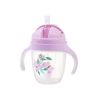 BABYONO Hrnek učicí s brčkem Motýlek 6m+, 240 ml