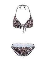 LASCANA Bikiny  nebielená / hnedá / čierna