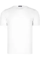 T8569 DEWBERRY PÁNSKÉ TRIČKO S LÍMEČKEM NA KOLO - JEDNODUCHÉ BÍLÉ