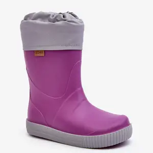 Boto Dětské holinky s vycpávkou Snow Wave Gokids 981 fialové