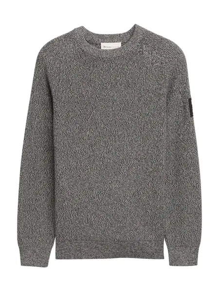 TOM TAILOR DENIM Sveter  čierna melírovaná