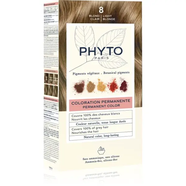 Phyto Color farba na vlasy bez amoniaku odtieň 8 Light Blonde 1 ks