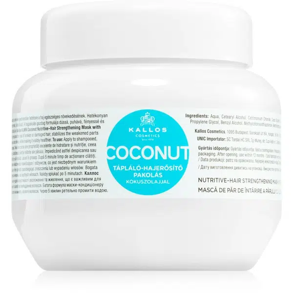 Kallos KJMN Professional Coconut výživná maska pre oslabené vlasy 275 ml