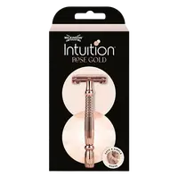 WILKINSON SWORD Intuition Double Edge Rose gold dámsky kovový holiaci strojček Classic + žiletky 10 ks