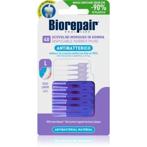 Biorepair Rubber Picks Large dentálne špáradlá Purple 40 ks