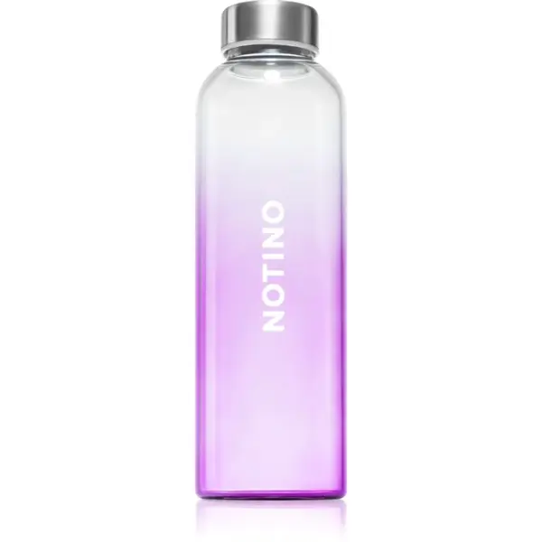 Notino Sport Collection Glass water bottle sklenená fľaša na vodu Purple 500 ml