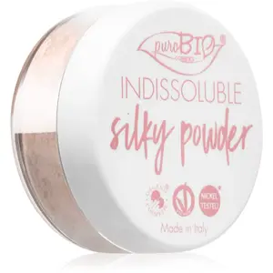 puroBIO Cosmetics Indissouble zmatňujúci sypký púder odtieň 02 Peachy Pink 8 g