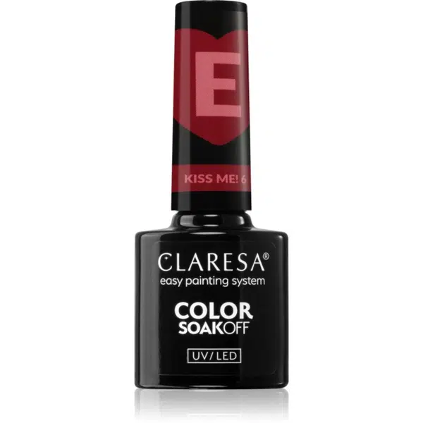Claresa SoakOff UV/LED Color Kiss Me gélový lak na nechty odtieň 6 5 g