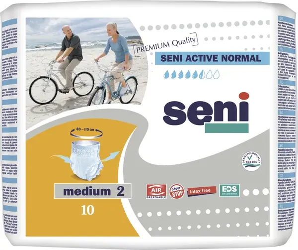 SENI Active Normal Medium inkontinenčné plienkové nohavičky 10 ks