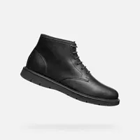Black men's ankle boots Geox Pove - Men's