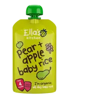 ELLA'S KITCHEN BIO Detská ryža, hruška a jablko 120 g