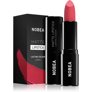 NOBEA Day-to-Day Matte Lipstick matný rúž odtieň Coral #M17 3 g
