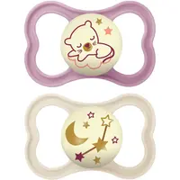 MAM Air Night 6+ months cumlík Girl 2 ks