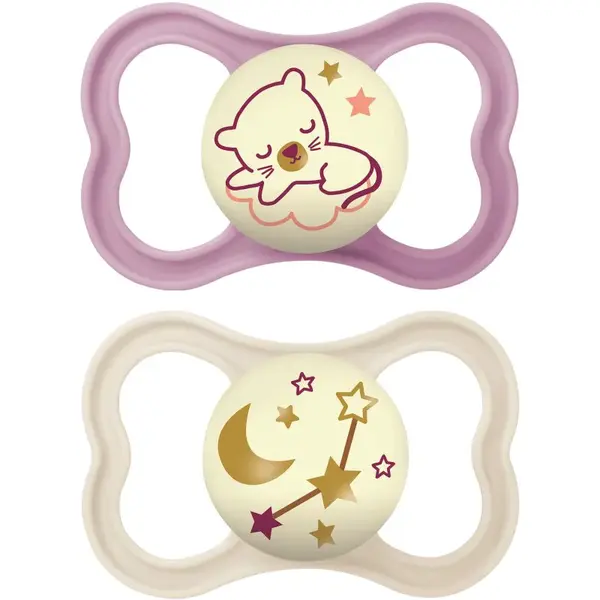 MAM Air Night 6+ months cumlík Girl 2 ks