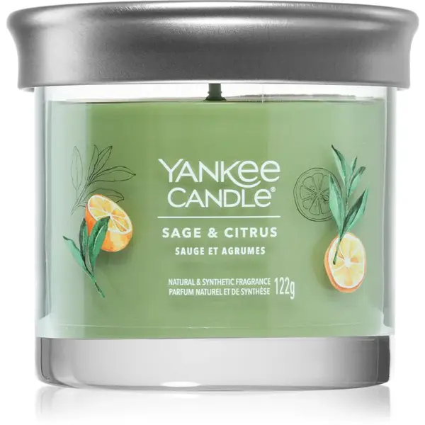 Yankee Candle Sage & Citrus vonná sviečka 122 g