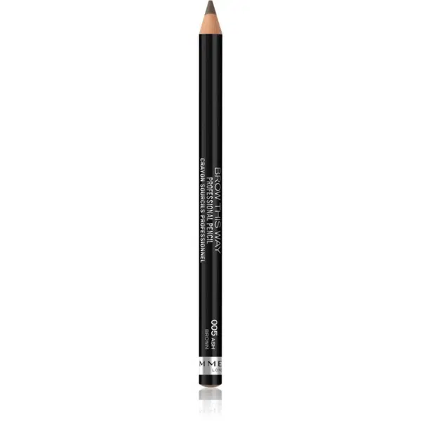 Rimmel Brow This Way ceruzka na obočie s kefkou odtieň 005 Ash Brown 1,4 g