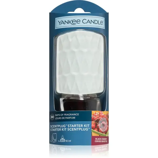 Yankee Candle Black Cherry elektrický difuzér + náhradná náplň 1 ks