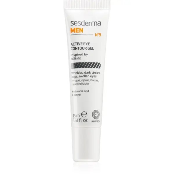 Sesderma Men Active Eye Contour Gel gél na očné okolie proti opuchom a tmavým kruhom pre mužov 15 ml