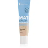 Bell Hypoallergenic Mat & Protect dlhotrvajúci zmatňujúci make-up SPF 25 odtieň 03 Almond 30 g