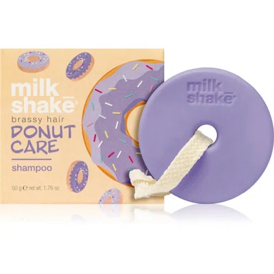 milk_shake® Silver Shine Donut Care Shampoo tuhý šampon pro blond vlasy 50 g