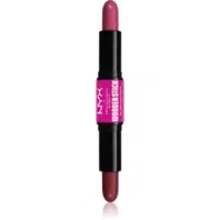 NYX Professional Makeup Wonder Stick Cream Blush oboustranná konturovací tyčinka odstín 04 Deep Magenta N Ginger 2x4 g