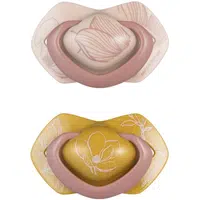 Canpol babies Light Touch Gold dudlík 18m+ Pink 2 ks