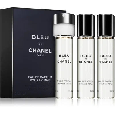 Chanel Bleu de Chanel travel refill parfémovaná voda náhradní náplň pro muže 3 x 20 ml