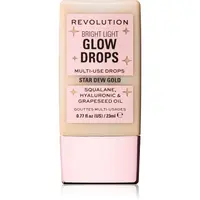 Revolution Bright Light Glow Drops tekutý rozjasňovač odstín Golden Star Dew 23 ml