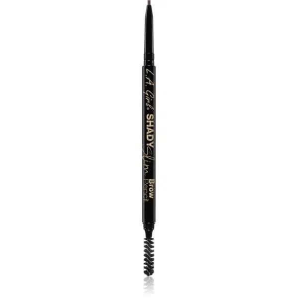 L.A. Girl Cosmetics Shady Slim automatická tužka na obočí s kartáčkem odstín Brunette 0.08 g