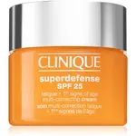 Clinique Superdefense™ SPF 25 Fatigue + 1st Signs Of Age Multi-Correcting Cream krém proti prvním známkám stárnutí pro mastnou a smíšenou pleť SPF 25