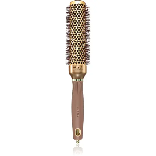 Olivia Garden Expert Blowout Speed Gold&Brown kulatý kartáč na vlasy 35mm 1 ks