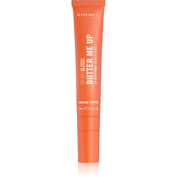 Rimmel Oh My Gloss! Butter Me Up hydratační balzám na rty odstín 005 Coral Breeze 15 ml