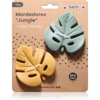 Saro Baby Jungle kousátko Mint/Mustard 2 ks