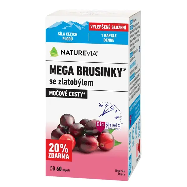 Naturevia Mega Brusinky kapslí 60