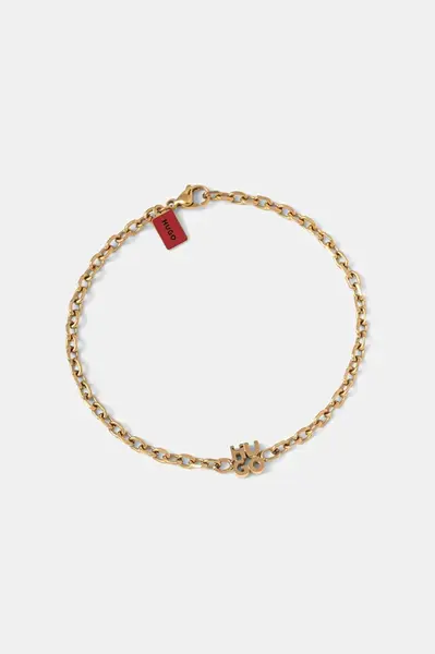 Náramek HUGO E-STACKEDLOGO-BRA pánský, 50544512