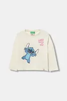 Detská bavlnená košeľa s dlhým rukávom United Colors of Benetton