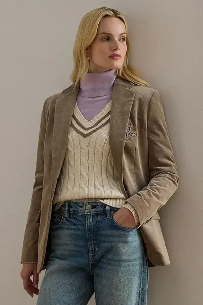 Manšestrová bunda Lauren Ralph Lauren