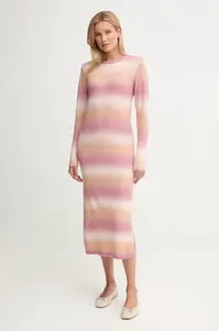 Šaty z vlněné směsi Pepe Jeans